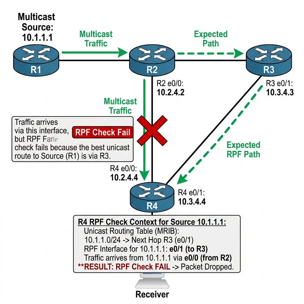 RPF Check Fail