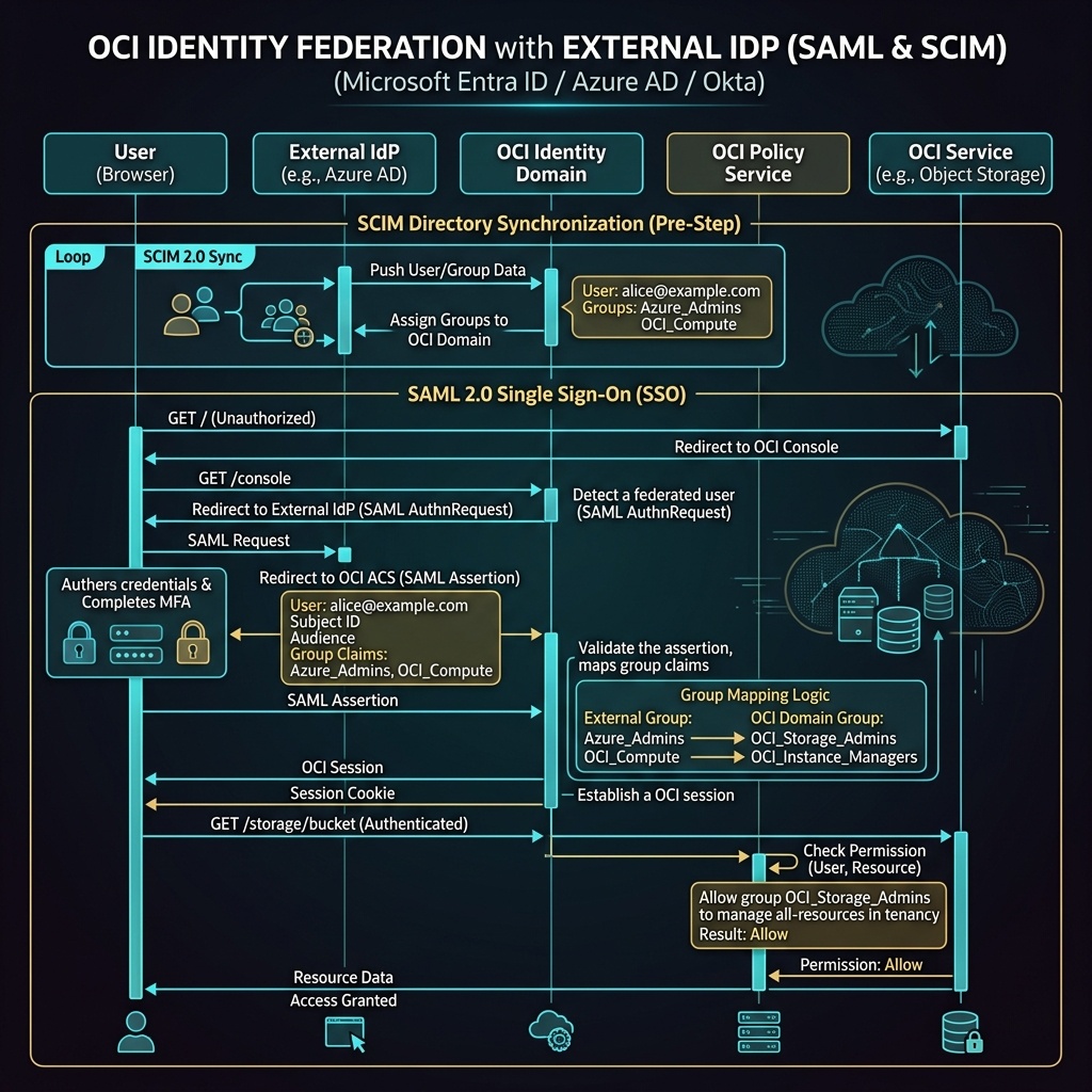 OCI Identity Federation Diagram