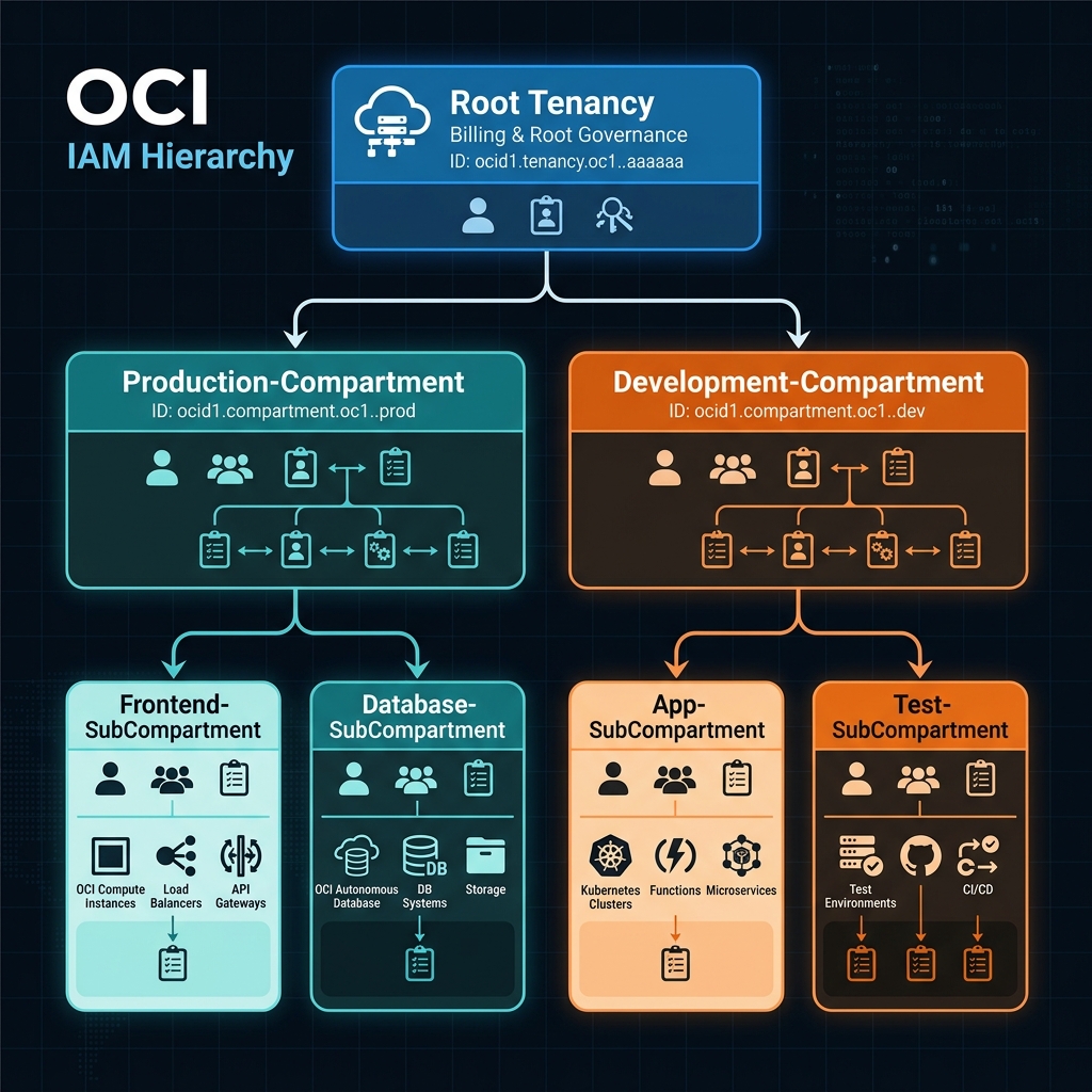 OCI IAM Hierarchy Diagram